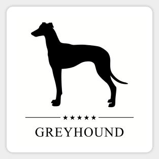 Greyhound Black Silhouette Magnet